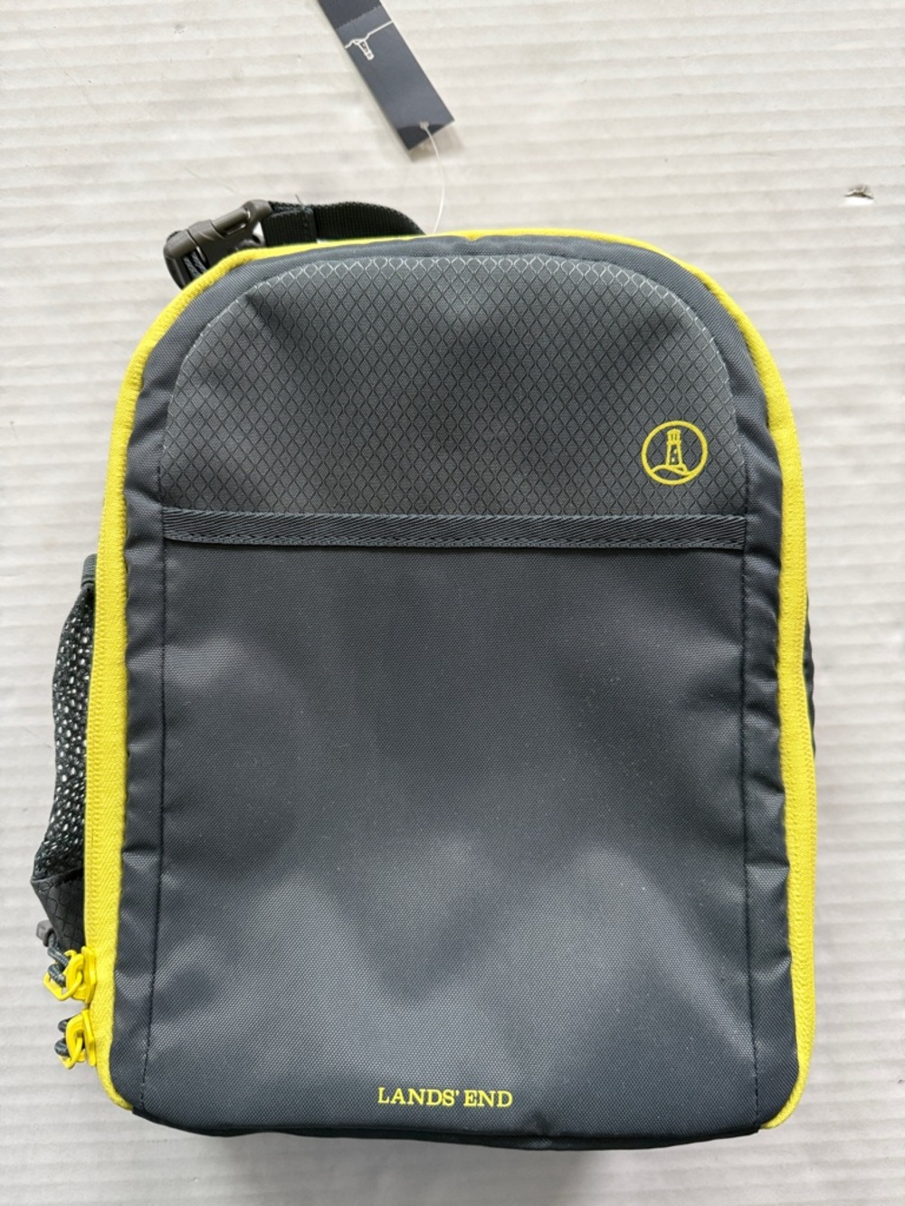 NWT Kids Lands' End Gray and Yellow Lunch Box